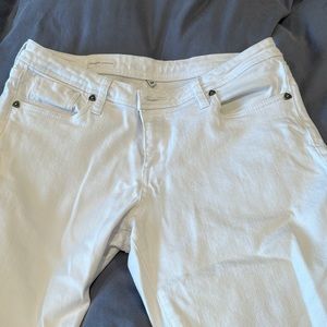 Kut from the Kloth white Catherine Slim Boyfriend jeans. Size 10